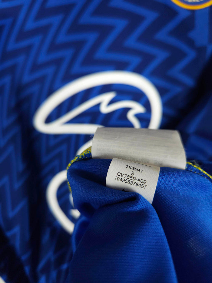 2021-22 Chelsea Home Shirt Mount #19 - detailed view
