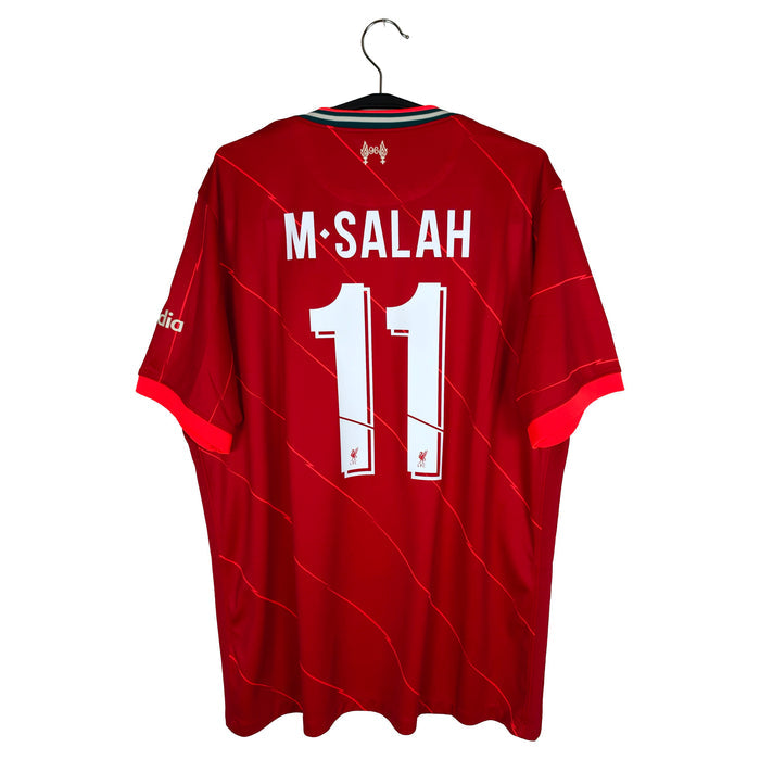 2021-22 Liverpool Home Shirt M. Salah #11 - back view