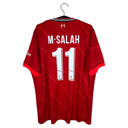 2021-22 Liverpool Home Shirt M. Salah #11 - back view