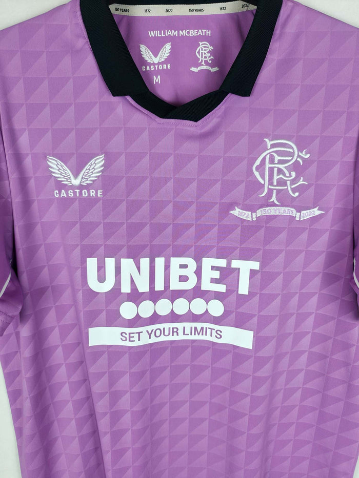 2021-22 Rangers Third Shirt - detailed view