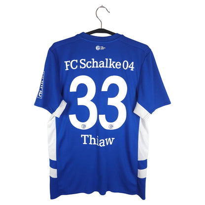 2021-22 Schalke 04 Home Shirt Thiaw #33 - back view