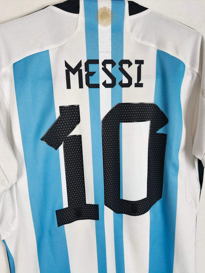 2022-23 Argentina Home Shirt Messi #10 - detailed view