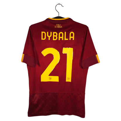 2022-23 AS Roma Home Shirt Dybala #10 - back view
