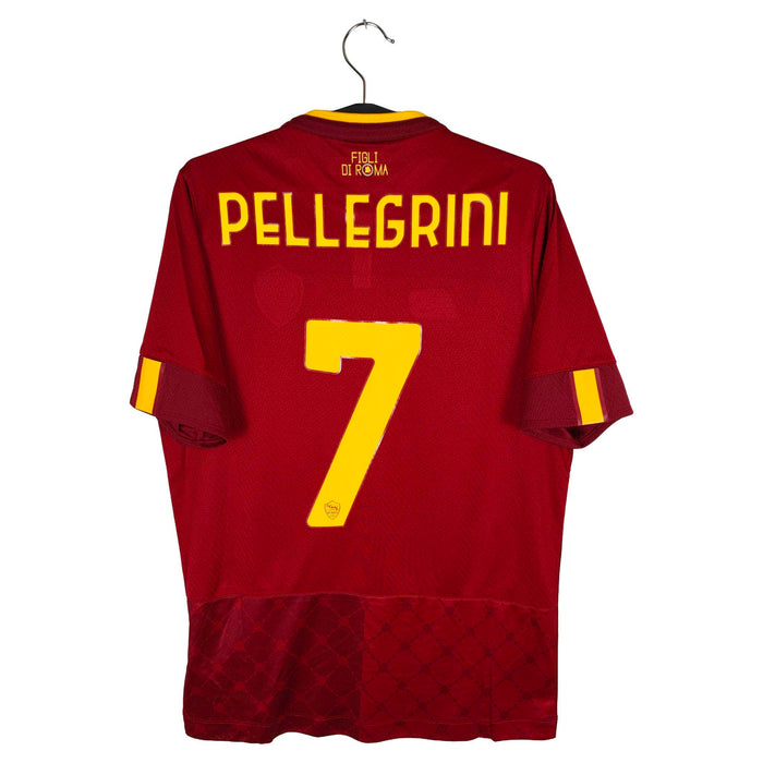 2022-23 AS Roma Home Shirt Pellegrini #7 - back view