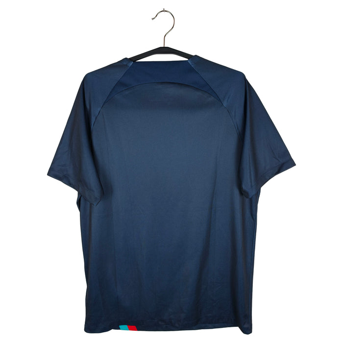 2022-23 Barcelona Pre-Match Shirt - back view