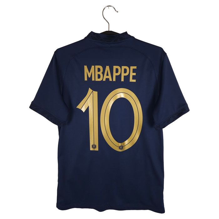2022-23 France Home Shirt Mbappé #10 - back view