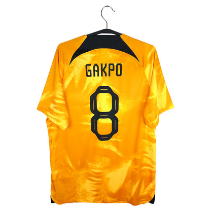 2022-23 Netherlands Home Shirt Gakpo #8 - back view