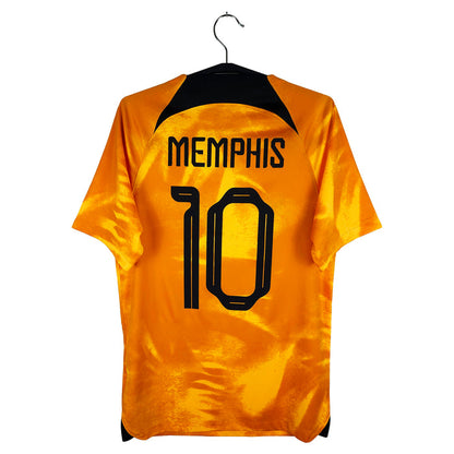 2022-23 Netherlands Home Shirt Memphis #10 - back view