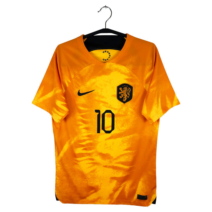 2022-23 Netherlands Home Shirt Memphis #10 - front view