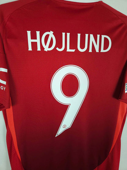 2024-25 Manchester United Home Shirt Højlund #9 - detailed view