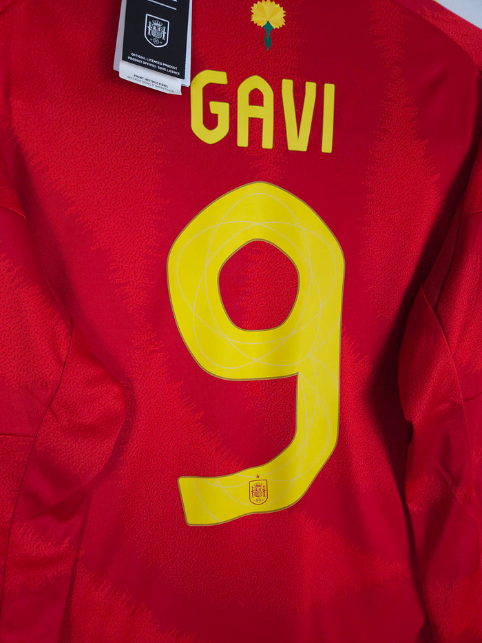 2024-25 Spain Home Shirt Gavi #9 (LS) - detailed view