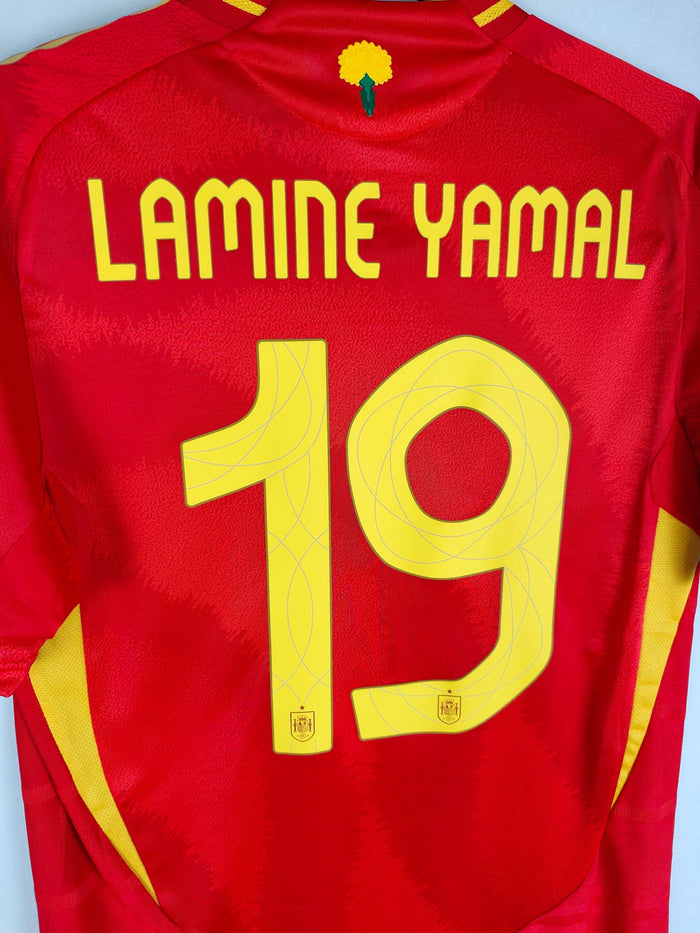 2024-25 Spain Home Shirt Lamine Yamal #19 (Pro) - detailed view