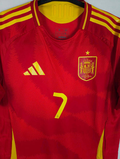 2024-25 Spain Home Shirt Morata #7 (Pro) - detailed view