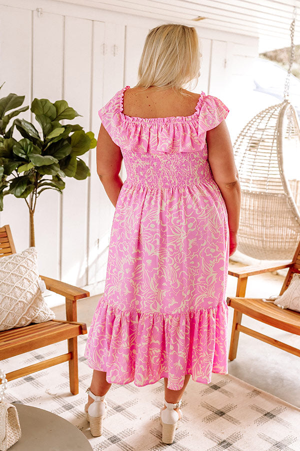 Laguna Luxe Smocked Midi Curves