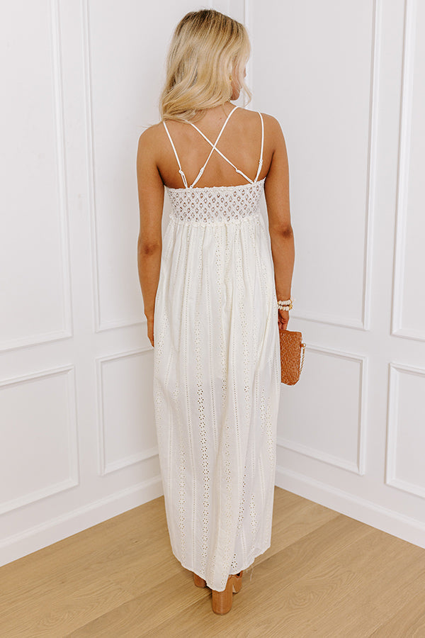 Sweetest Dream Eyelet Maxi In Cream