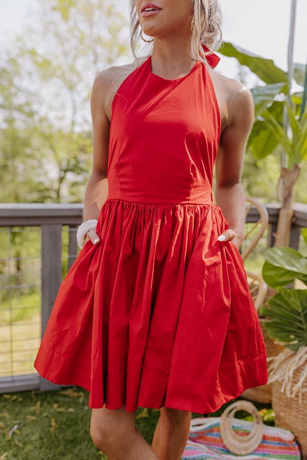 Bring The Prosecco Mini Dress in Red
