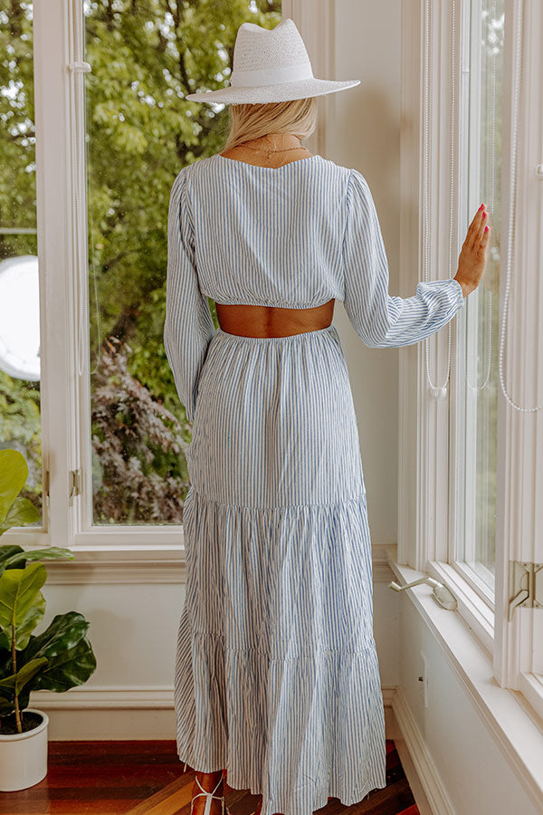 Sweet By The Sea Cut Out Maxi in Blue