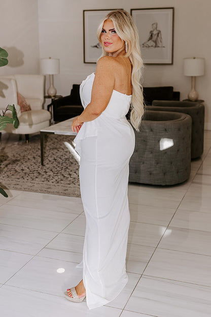 Back To You Maxi in White Curves