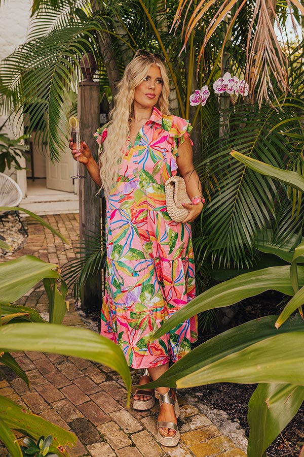 Stay In The Journey Floral Midi Curves