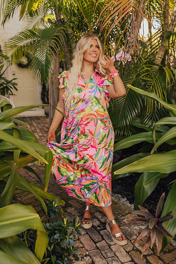 Stay In The Journey Floral Midi Curves