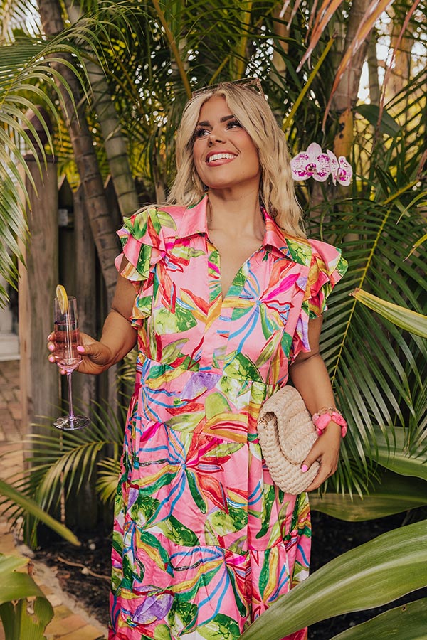 Stay In The Journey Floral Midi Curves
