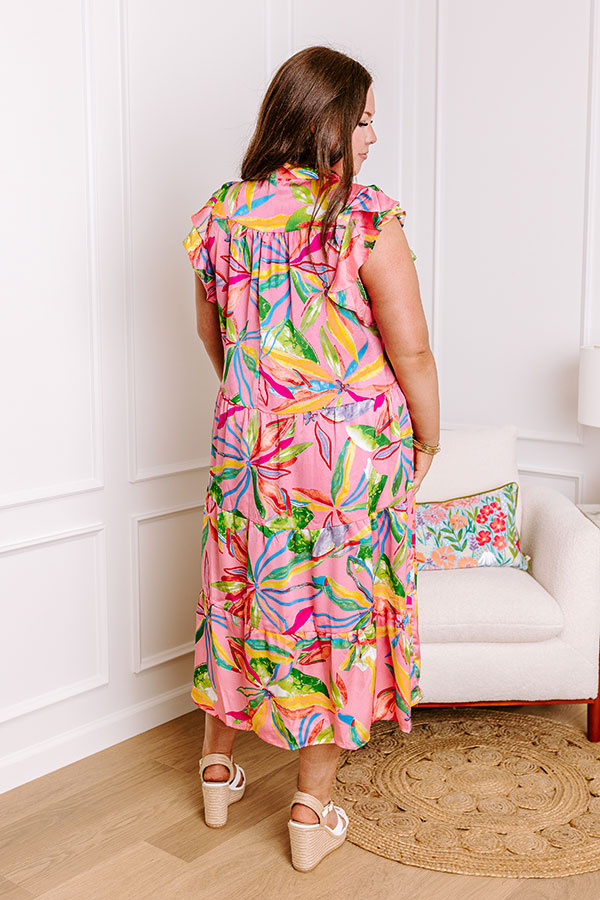 Stay In The Journey Floral Midi Curves