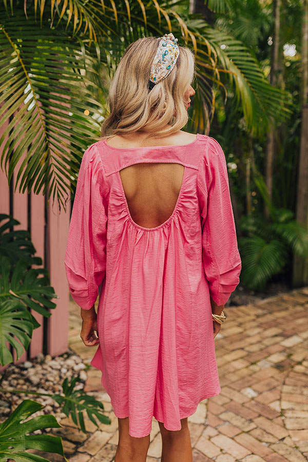 Manhattan Meeting Tunic Dress In Pink