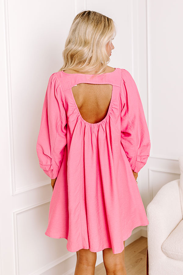 Manhattan Meeting Tunic Dress In Pink