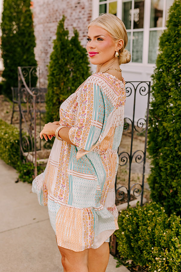 Seeking The Shore Shift Dress in Ivory Curves