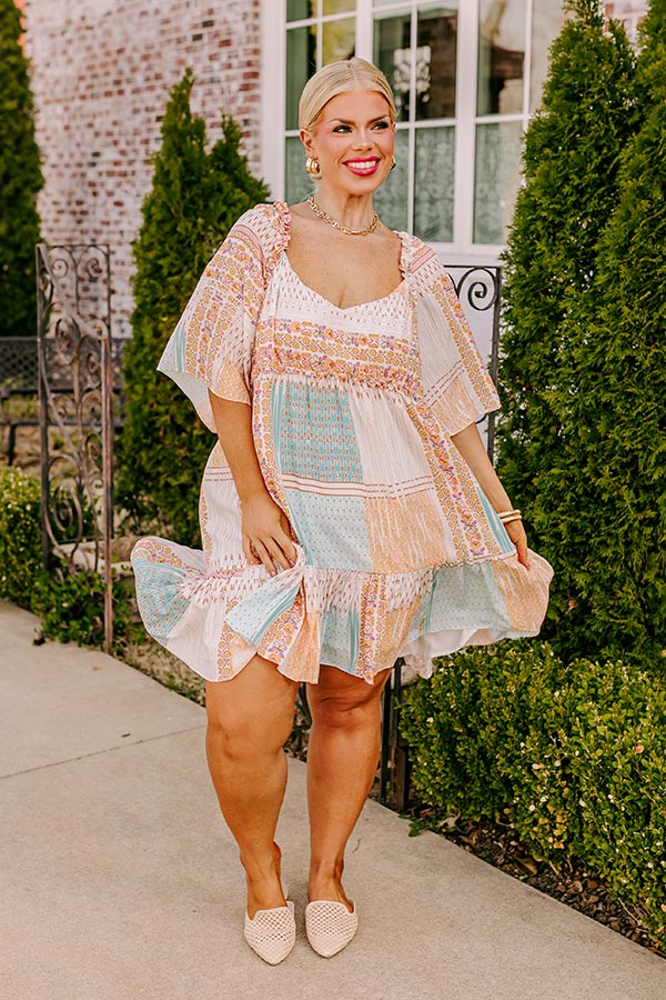 Seeking The Shore Shift Dress in Ivory Curves