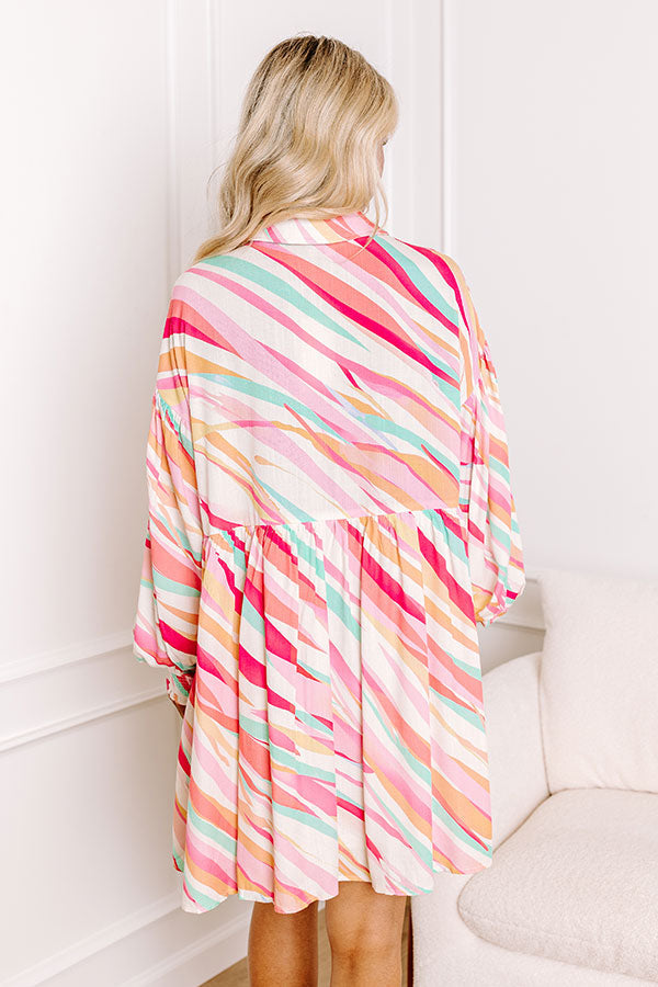 Sorbet Summer Mini Dress in Pink
