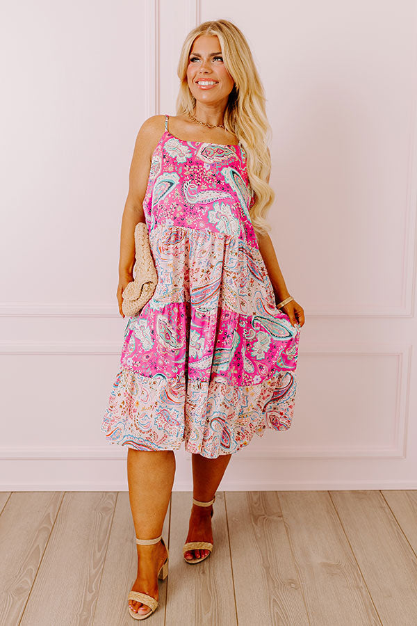 Sassy Statement Paisley Midi Curves