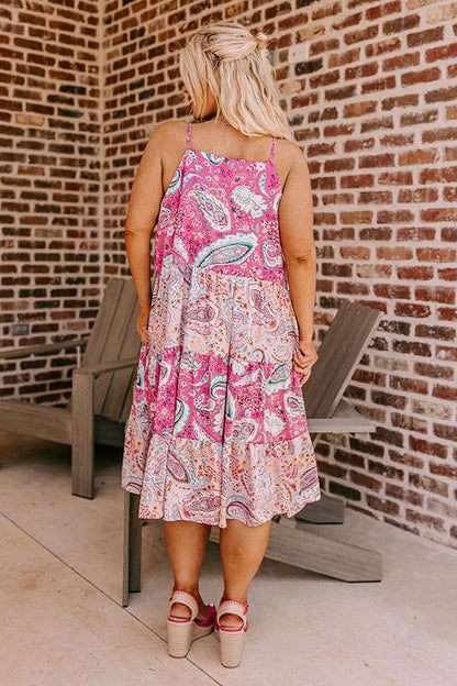 Sassy Statement Paisley Midi Curves