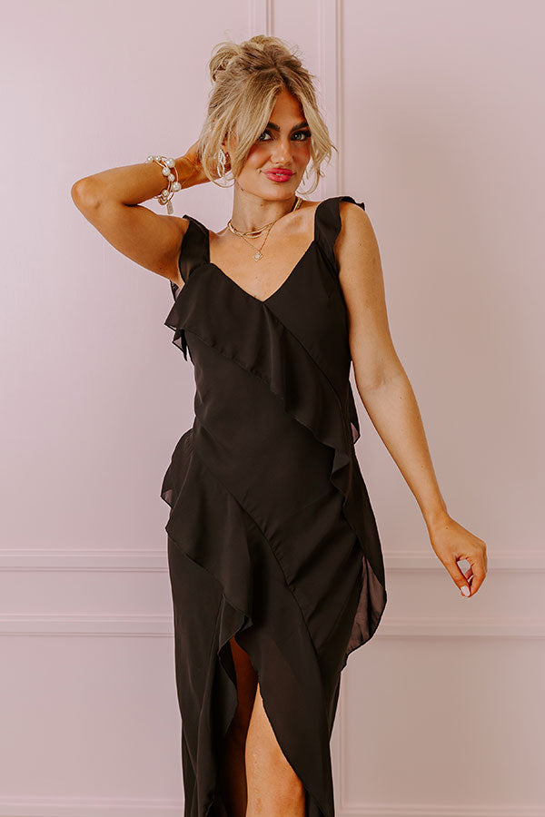 Life Of The Party Ruffle Maxi Dress