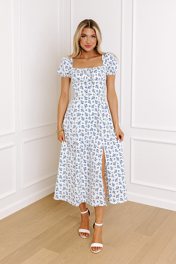 Kensington Gardens Floral Midi
