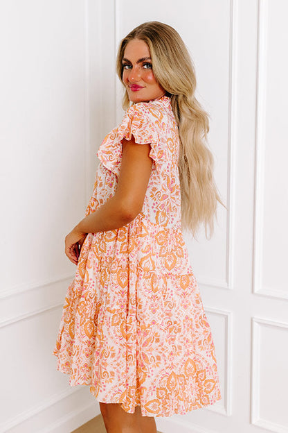 Sunday Mimosas Floral Mini Dress