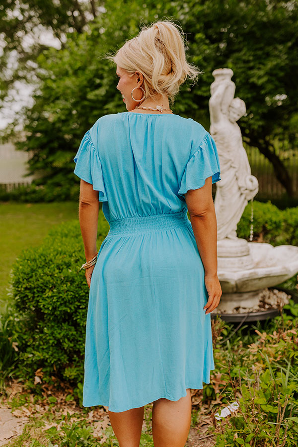 Farmer's Market Ready Linen-Blend Mini Dress