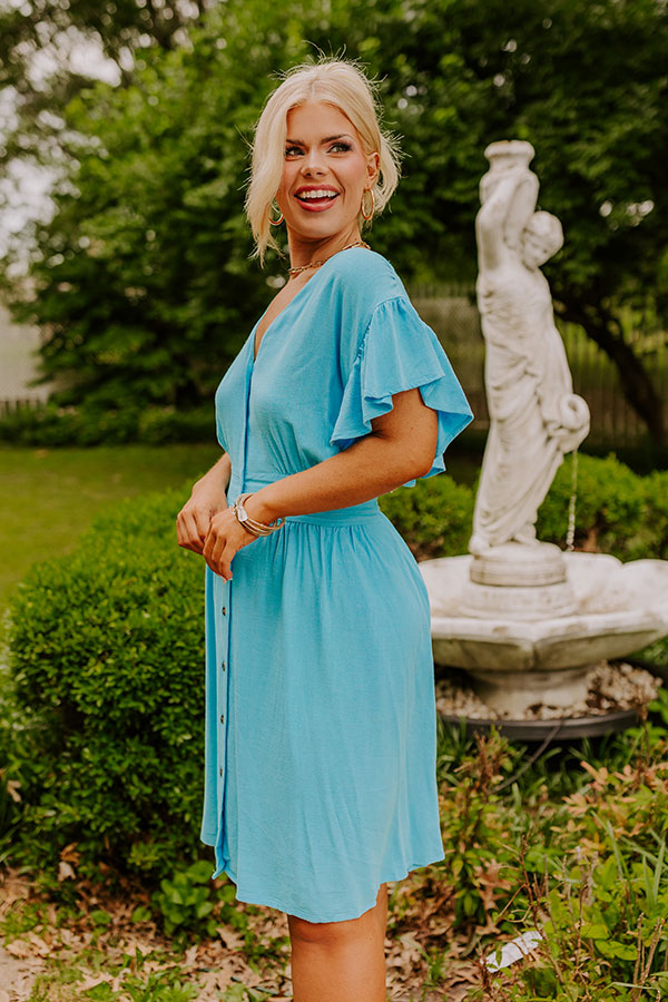 Farmer's Market Ready Linen-Blend Mini Dress