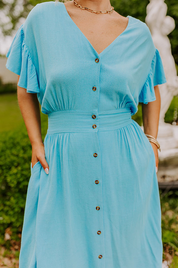 Farmer's Market Ready Linen-Blend Mini Dress