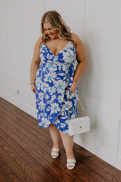 Vacay To Paradise Floral Midi Curves