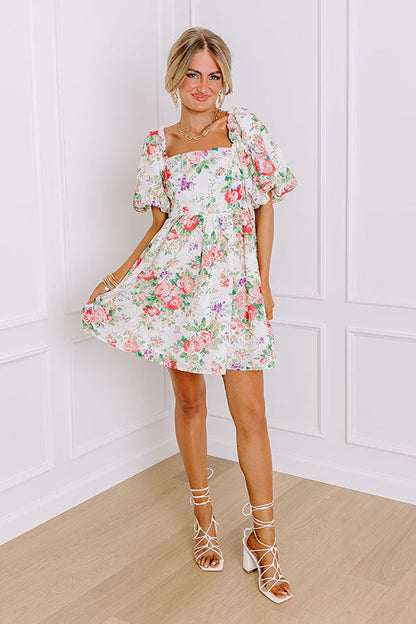 Garden Bliss Eyelet Mini Dress