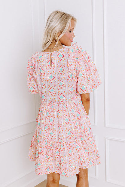 Forever Sweethearts Ruffle Mini Dress in Pink