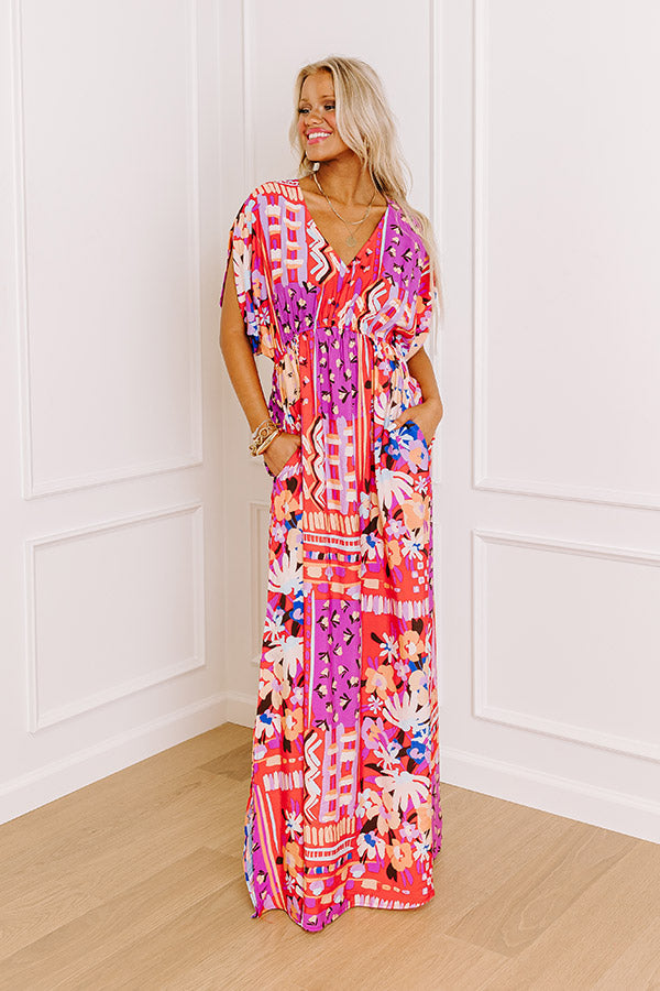 Peace and Petals Maxi Dress