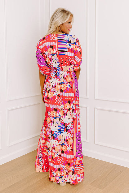 Peace and Petals Maxi Dress