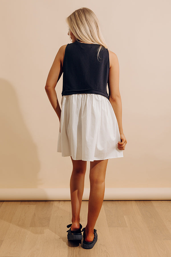 Small Town Girl Mini Dress in Black