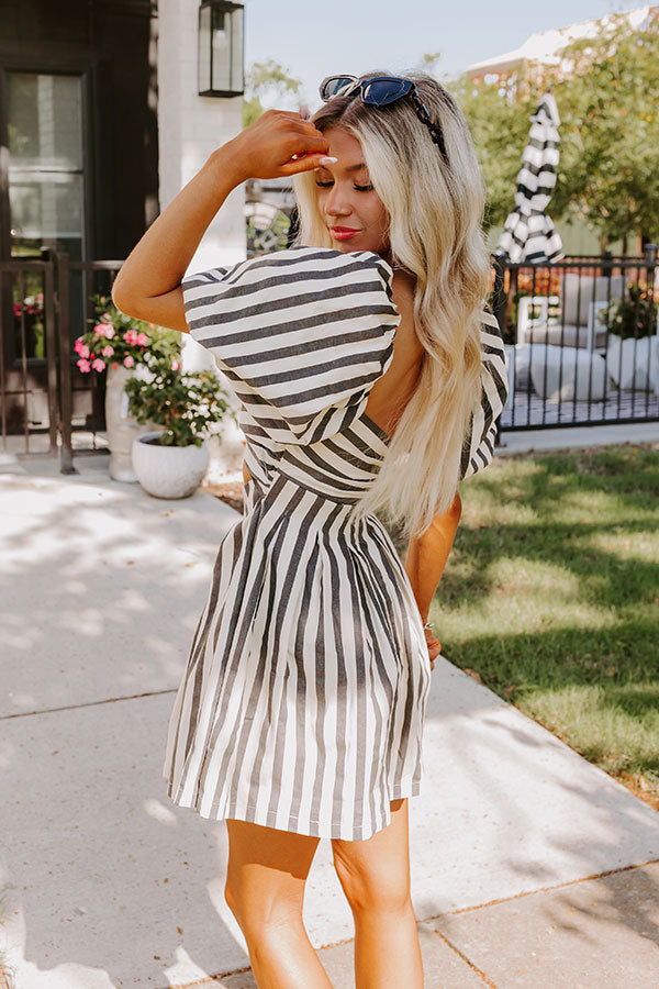 Country Club Classic Stripe Mini Dress