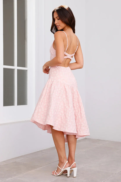 Delicacies Midi Dress Pink