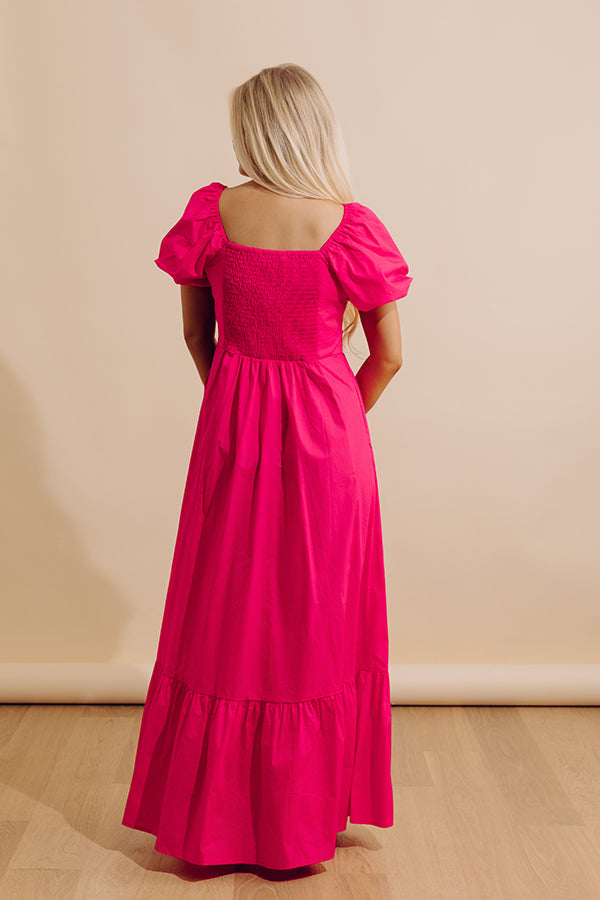 Sweet Serendipity Maxi Dress in Hot Pink