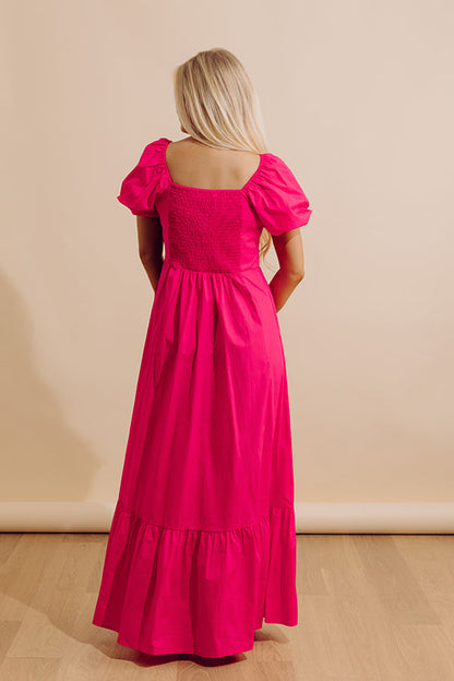 Sweet Serendipity Maxi Dress in Hot Pink