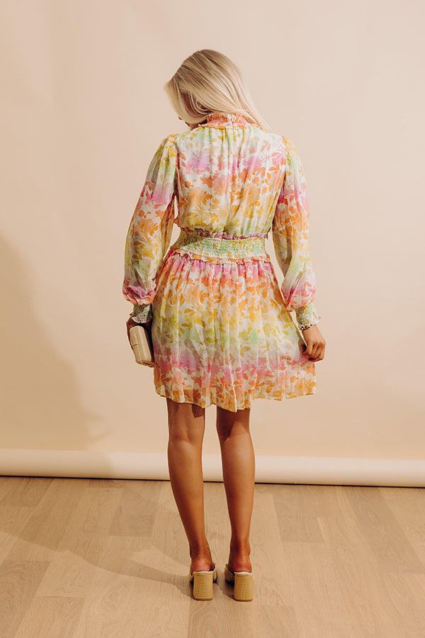 Whimsy And Wishes Floral Mini Dress